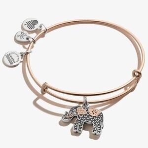 NWT Alex & Ani Rose Gold Elephant Bangle